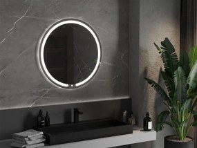 Mexen Rose, LED kúpeľňové zrkadlo s podsvietením 80x80 cm, 6000K, ochrana proti zahmlievaniu, 9810-080-080-611-00