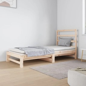 Rozkladacia denná posteľ 2x(90x190) cm borovicový masív