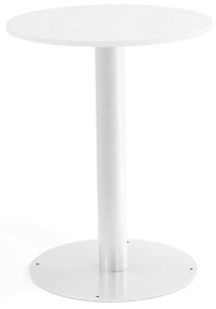 Okrúhly stôl ALVA, Ø700x900 mm, biela, biela
