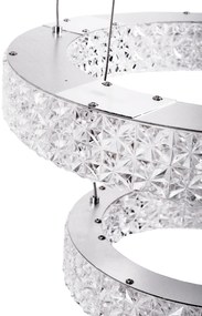 Toolight Toolight, LED krištáľové stropné svietidlo 40cm, 36W, 4000K, 3500 lm, MS006-CP, chrómová, OSW-09616