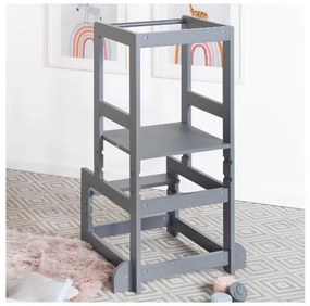 roba Drevená vzdelávacia Montessori veža (antracitová)  (100359194)