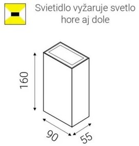 Block A vonkajšie svietidlo