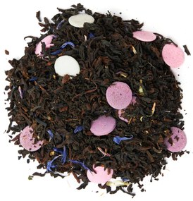 The Cabinet of CURIOSITEAS Organický čierny čaj s rozpustnými konfetami Confettea Pink 75g + sitko