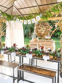 Jedálny stôl s lavičkami KDT070B01