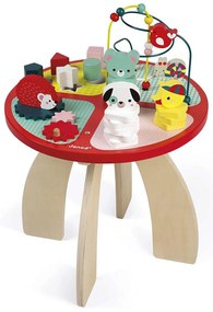 Drevený hrací stolík s aktivitami na jemnú motoriku Baby Forest