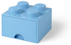 Svetlomodrý úložný box štvorec LEGO®