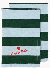Textilné obrúsky Love, 2 ks