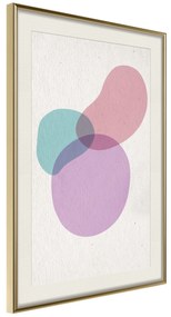 Artgeist Plagát - Mixture Of Colours [Poster] Veľkosť: 30x45, Verzia: Zlatý rám s passe-partout