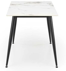 Jedálenský stôl Webster 120 cm, mramor / čierna