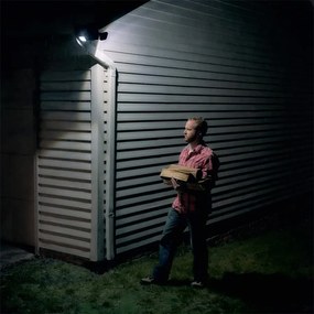 Nástěnná solární LED lampa Vrena černá