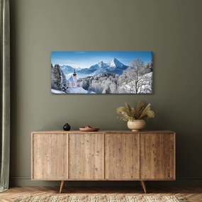 Obraz - Váhľad na zimnú krajinu (120x50 cm)