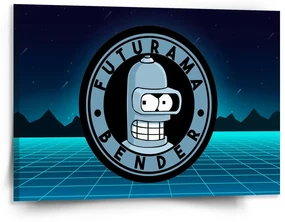 Sablio Obraz Futurama Bender Štvrtá dimenzia - 150x110 cm