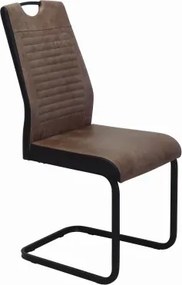 Jedálenská stolička Rindul, hnedá camel látka v optike lesklej kože%