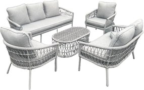 CH Ratanová záhradná súprava nábytku - šedá