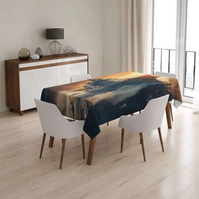 Sablio Obrus Vojnová loď v rozbúrených vodách - 90x90 cm