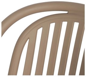 Béžová plastová jedálenská stolička Alia – Ixia