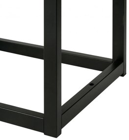 Lavica Polson - zamat, čierny rám 150 cm - Krémová