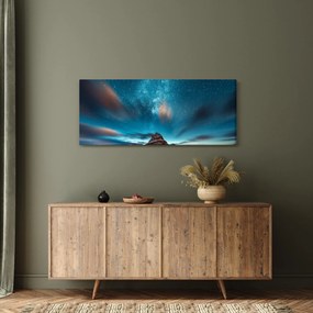 Obraz modrej mliečnej cesty (120x50 cm)