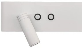 LED nástenné bodové svietidlo RESORT LED/10W/230V + LED/3W biele ľavé