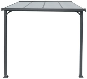 Hliníkový vchodový prístrešok BestBerg PD-4A / 4,3 m² / sivý