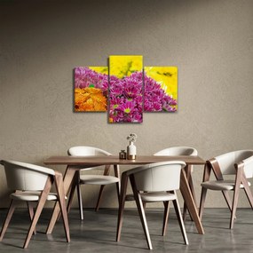 Obraz ružového kvetu (90x60 cm)