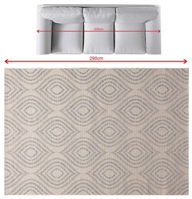 Koberec Breeze beige/raw/blue 200x290cm