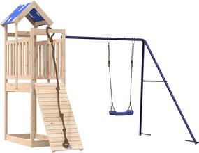 vidaXL Vonkajšia súprava na hranie masívna borovica