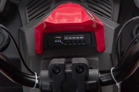 LEAN CARS Elektrická štvorkolka pre deti JC333 červená