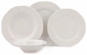 24-dielna jedálenská súprava biela/porcelán