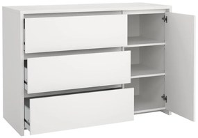 Biela komoda 119x84x48 cm Next – Tvilum