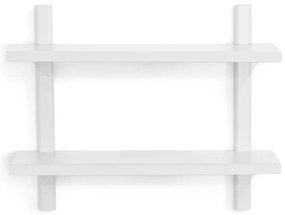 Biela poschodová kovová polica 60 cm Hola – Spinder Design