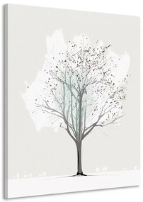 Obraz minimalistický strom v zime - 60x90