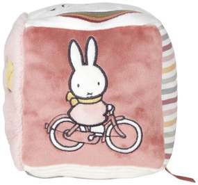 Kocka textilný králiček Miffy Fluffy Pink