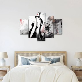 Obraz - Lady a Eiffelova veža (150x105 cm)
