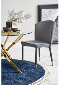 Jedálenský stôl ESTEN číry/zlatý