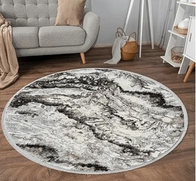 DC Koberec Exclusive kruh 100 sivá čierna Rozmer: Ø 100 cm (kruh)