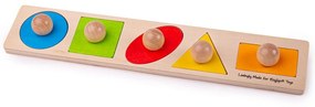 Bigjigs Baby Vkladacie puzzle tvary