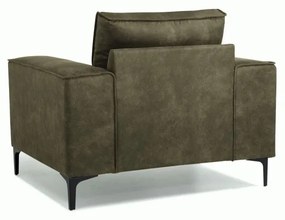 Zelené kreslo z imitácie kože Copenhagen – Scandic