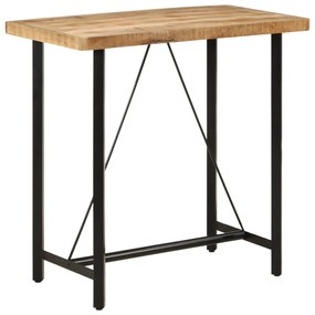Barový stôl 110x55x107 cm masívne mangové drevo a železo 356381