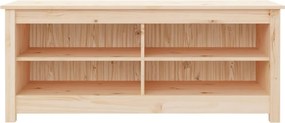 vidaXL Lavica s botníkom 110 x 38 x 45,5 cm masivna borovica
