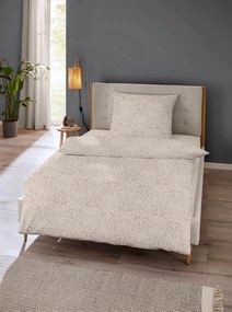 XXXLutz POSTEĽNÁ BIELIZEŇ, flanel, svetlohnedá, 140/200 cm - Obliečky & plachty - 003332006502