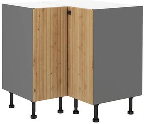 Skrinka Do Kuchyne Ava Artisan/Antracit 90x90 Nd 2f Bb