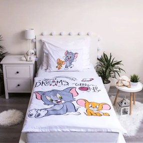 JERRY FABRICS Obliečky do postieľky Tom a Jerry Bavlna, 100/135, 40/60 cm