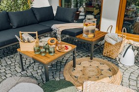 Úložný kôš s rukoväťou z jaseňového dreva - rôzne veľkosti Veľkosť: M