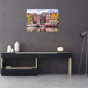 Obraz - Amsterdam, tanečné domy (70x50 cm)