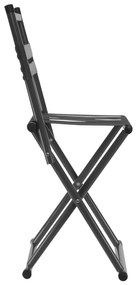 Vergionic 7816 Skladacia turistická stolička s operadlom, nosnosť 100 kg, čierna