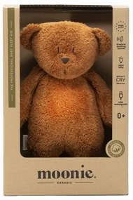 Moonie - Uspávadlo s melódiou a svetlom medvedík organic caramel natur