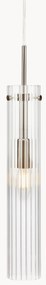 Malé sklenené závesné svietidlo Tubo