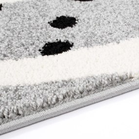 Dekorstudio Moderný koberec BUBBLE - Sivý zajačik Rozmer koberca: 120x160cm