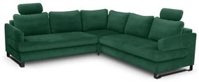 Rohová sedačka rozkladacia Tranto univerzálny roh zelená